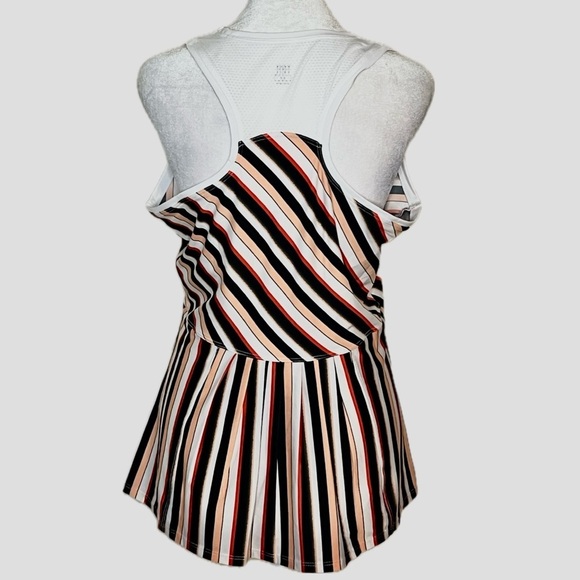 TAIL Activewear Striped Mesh Back Tank Top | Size M | - Picture 3 of 6